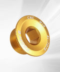Gold M19 Aluminum Alloy Bicycle Crank Fixing Bolt Set For Chainring Arm and Crankset Screws Mountain Bike Replacement Hardware