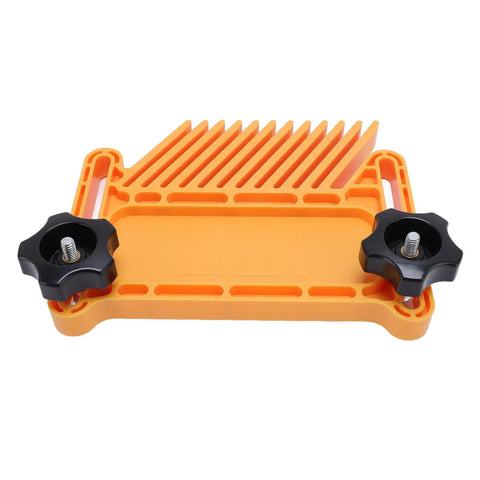 Ironclad Featherboard Safety Device For Table Saws And Band Saws To Stop Kickback Cold, durable ABS nylon with knobs for secure grip.