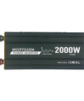 Certified Bad Boy Heavy Duty 2000W Power Inverter 12V Dc To 120V Ac Converter Peak 4000W Modified Sine Wave with connections.