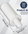 20 Pack Heavy Duty Shutter Repair Pins For Plantation Blinds Dead Simple Replacement Hardware No Fuss Quick Fix Solid Grip Top Tier Window Treatment Upgrades Durable Steel Pins, white replacement pin 20mm size.