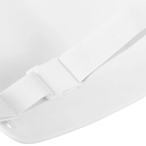Close-up of the adjustable strap on Youth Fencing Chest Guard Lightweight PVC Chest Protector For Boys Kid Friendly Comfort And Safe Practice Gear