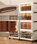 Detail of Big League Stackable Storage Bins with Secure Lids, showcasing secure buckles and transparent windows for easy access.