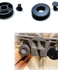 Dishwasher Rack Wheel And Pin Replacement Kit 8 Pack For Whirlpool Dishwashers Durable Snap In Install Fixes Broken Wheels