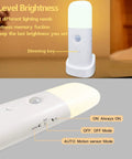 Motion Sensor Night Light Cordless Table Lamp With 2000mAh Battery Auto On Within 20 Feet Auto Off After 25 Seconds