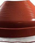 Red Round Base Metal Roof Pipe Flashing Boot High Temp Silicone Flexible Flashing Jack For 10 To 19 Inch Outside Diameter Pipes Heavy Duty