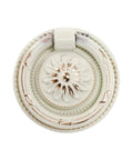 European Style Drop Ring Pull Handles for Cabinets and Drawers Lotus Pattern Knobs 2.2 Inch Diameter Zinc Alloy