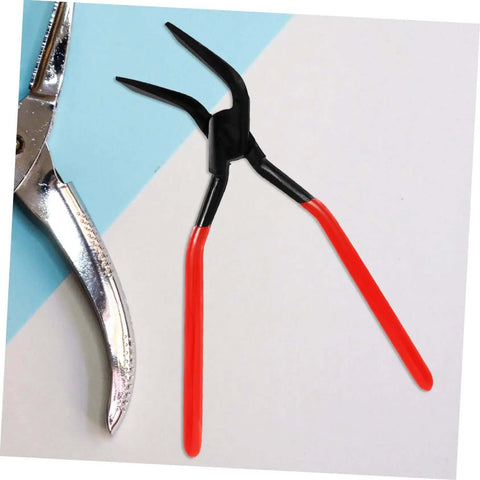 Heavy Duty Metal Bender Tool Hand Seamer with anti slip jaws on a flat surface for HVAC and metalwork projects