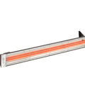 Dual Element Electric Patio Heater In Stainless Steel, 6000 Watt, 240 Volt, 61 Inch Long, Black Finish, Energy Efficient