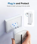 The Real Deal Plug In CO Gas Detector With 10 Year Sealed Battery Plus AC Backup showing easy plug-in installation.