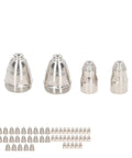 Premium Copper Plasma Cutting Torch Consumable Kit Includes 50 Pieces Nozzle And Electrode Parts For Routine Welding Jobs With 1.5mm Precision Design Built, displaying multiple nozzles and electrodes.