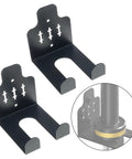 Heavy Duty Barbell Wall Mount Organizer for home gym holds barbells up to 33mm coated steel rack, space-saving holder, easy install