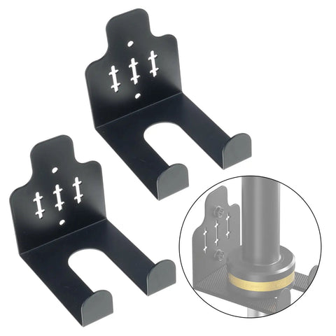 Heavy Duty Barbell Wall Mount Organizer for home gym holds barbells up to 33mm coated steel rack, space-saving holder, easy install