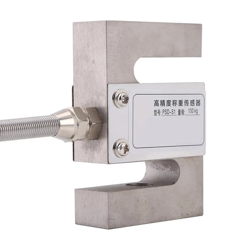Heavy Duty Built Tough Load Cell Sensor Providing Straight Up Precision Weighing Output For Industrial Mixing Stations And Batching Systems With Zero Hassle Setup, metal design, 100kg capacity.