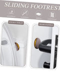 Round self adhesive glide pads used on a toilet and door handle to move heavy couches like butter.
