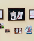 Wall display with frames and photos using Magnetic Paint and Primer Water Based for Any Surface Turn Walls Into Magnet Walls