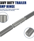 4-Piece Heavy-Duty Trailer Ramp Hinges, Weld-On Door Hinges For 4 To 10 Inch Heavy-Duty Doors, corrosion-resistant steel hinge.
