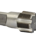 Close-up of a 2 Inch NPT High Speed Steel Seven Flute Pipe Tap DWT Series Pro Grade Built To Last For Fast Clean Threads In Metal