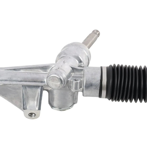 Top Tier Power Steering Rack And Pinion compatible with Mitsubishi Outlander 2011-2020, showing metal and rubber components.