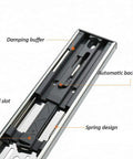 Beefy Stainless Steel Drawer Slides With Soft Close And Full Extension, Three Section Damping Track, detail view, 50 cm