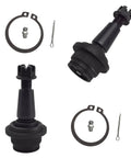 Close-up of lower ball joints from All In One Front Suspension Kit With 12 Pieces Including Upper Control Arms Lower Ball Joints Outer And Inner Tie Rod Ends Sway Bar End Links And Rack Boots Direct Fit For 2015 2020 Cadillac Escalade Suburban Tahoe Silverado Sierra 1500.