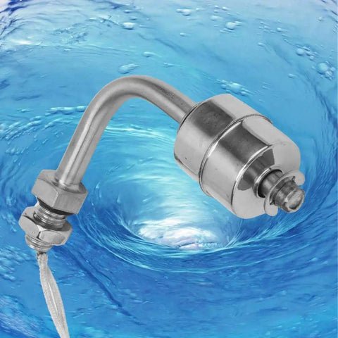 Stainless Steel Liquid Level Sensor 75mm For Pools And Tanks against a water background
