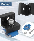 10 Piece Solar Panel End Clamps Mounting Kit For Unistrut And Aluminum Rails 30mm And 35mm With Nuts Bolts And Wrench Easy Install