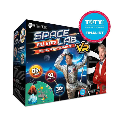 Immersive VR Space Lab Science Kit For Kids Aged 8 To 12 Realistic STEM Adventure With 92 Page Interactive Guide And 128 Experiments box front