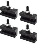 Four Piece Quick Change Tool Post 250-101 Turning Holder For Lathe, durable steel, rust resistant, fits 250-100 and 250-111