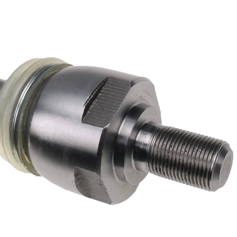 Heavy Duty Kickass Steering Arm Tie Rod Ball Joint Straight Swap Replacement For Case Ih 4wd Loader Backhoe Real Deal Fixed Farm Steering 144457A1 112509A1 close-up view of the ball joint with threaded end