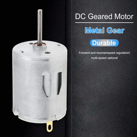 R280 DC Motor 12-24V High Speed Micro Motor 24000 RPM Pack of 5, steel build with metal gear and shaft, durable design