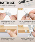 Guide showing steps for using Dope Silicone Cable Organizer Set For Bundling And Fastening Wires And Headphones, 2025 Upgrade