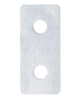 12 Pcs 2020 Aluminum Extrusion T Slot Joining Plates For 2020 And 2040 Aluminum Profiles, 6061 Aluminum Alloy Mill Finish, 0.156 Inch Thick, Two Hole Flat Plate Connectors With Pre Punch Holes For Easy Frame Assembly; 2-hole mill finish plate