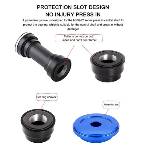Bike Headset Cup And Bottom Bracket Press Installation Tool For BB73 BB86 BB30 BB91 BB92 PF30 And More components with labels