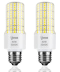 Ultra Bright 40W Equivalent LED Bulbs With 5000 Lumen 5000K Cool Daylight E26 E27 Base 360 Degree Beam High CRI Energy Saving For Outdoor And Indoor Use Waterproof Corn Light 2 Pack
