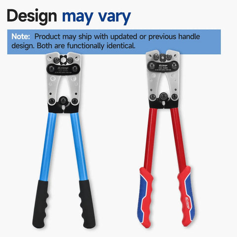 Beast Mode Heavy Duty Cable Lug Crimping Tool For AWG 8 To 1/0 Battery Cables Copper And Aluminum Lugs No Welding Required