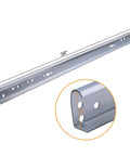 Heavy Duty Built Tough Garage Door Vertical Track Kit With Connecting Plates And Screws 76 Inch Galvanized Steel Rails 2 Inch Roller Compatible