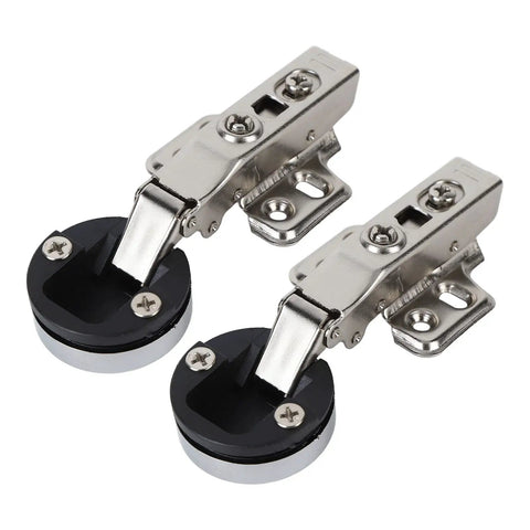 Soft Close Glass Door Hinges With Hydraulic Damping For Cabinets And Bookcases Stainless Steel 2 Pack Straight Arm Full Overlay 18mm