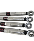 RZR XP Turbo Heavy Duty Radius Rods Rear Arms Upgrade Kit For Off Road UTVs, 12mm Bolts, 5x Stronger Than Stock, polished aluminum rods with rod ends