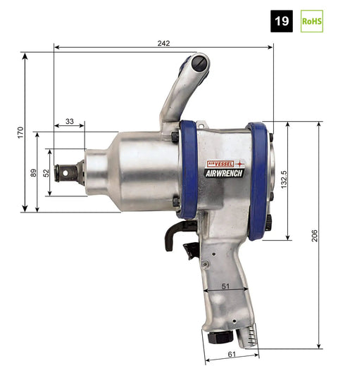 Professional Grade Lightweight Pneumatic Air Impact Wrench Delivers Serious Torque On Demand 0.7 Inch Drive Rig Ready Build Shop Approved Design Built To Handle Daily Garage Abuse