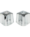 Durable Brass Two-Handle Tub and Shower Trim Kit for Kohler Trend Faucets Chrome Finish with metal handles displayed