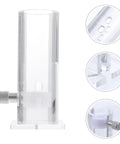 Top Shelf Transparent Acrylic Mouse Restrainer And Solid Lab Animal Holding Tube For 35 To 45 Gram Mice with front adjustment knob.
