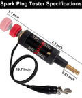 Spark Plug Tester Kit With Adjustable Ignition Coil System Pro Grade Coil Pack Tester Spark Checker Tool dimensions shown