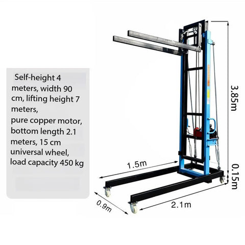 Heavy Duty Portable Lifting Platform For Duct Panel Construction Brick Hoist Table With Casters dimensions and features