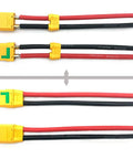 3 Pairs XT90S Anti Spark RC Connector Set with 150mm 10AWG silicone wire for LiPo batteries, FPV racing drones, ESCs, and chargers