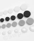 Massive Set Of 120 White Rubber Plugs In 9 Sizes For Round Holes, Heavy Duty Silicone Snap Locking Stopper Kit Perfect For Furniture Repair And DIY Projects Around The House, assorted sizes
