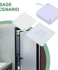Automatic Door Closer With Adhesive Mount 1200g Tension Retractable Device in usage scenario for interior doors