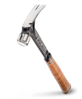Ultra Series 15 Oz Short Handle Rip Claw Framing Hammer With Smooth Face And Genuine Leather Grip Magnetic Nail Starter USA Made