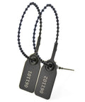Tamper Evident Plastic Seals With Numbered Zip Ties For Fire Extinguishers And Security Tags, Disposable Self Locking Pull Tite Locks, 250mm, Pack Of 100, Black Super Handy