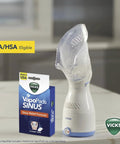 Plug In Non Medicated Steam Inhaler For Sinus Relief And Congestion with VapoPads box on a kitchen counter