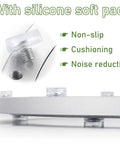 Detail view of silicone soft pad on Beefy Heavy Duty Aluminum Turntable Bearing 5 To 40 Inch Rotating Base Silent 360 Spin